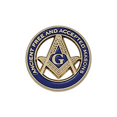 Round Shaped Custom Masonic Soft Enamel Metal Lapel Pin